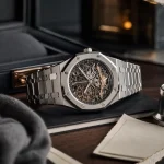 Audemars Piguet Royal Oak Skeleton double balancier, cadran céramique noire