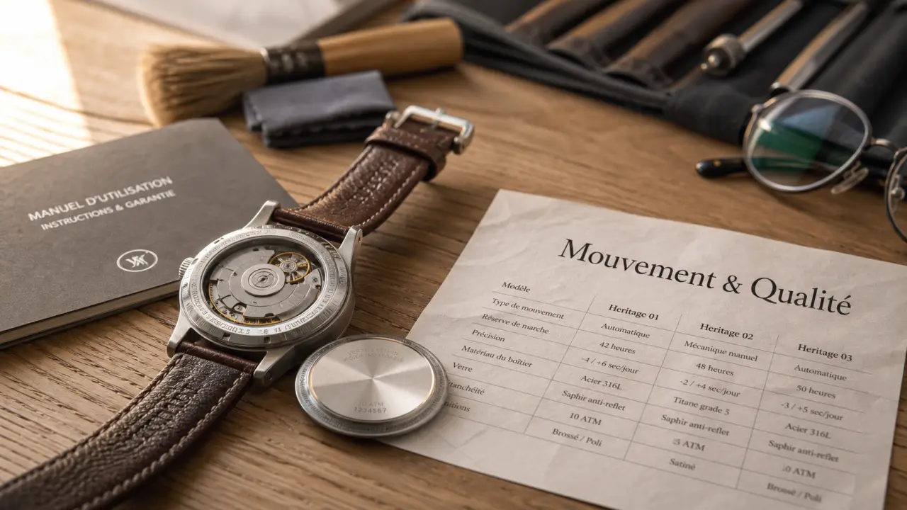 Marque montre fiable : budget, mouvement et SAV