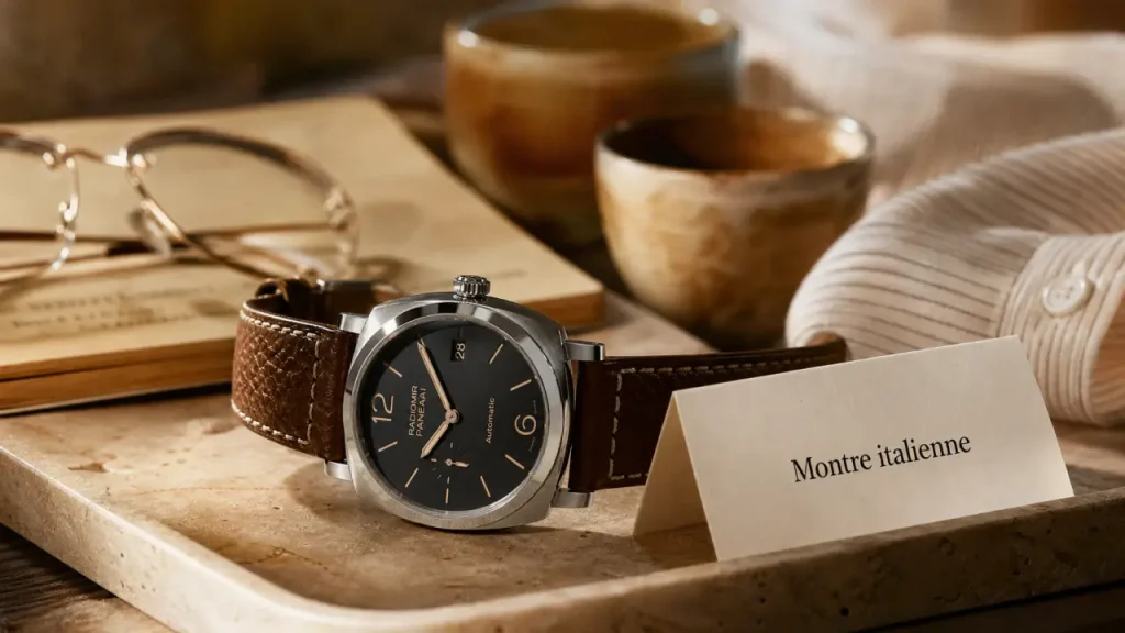 Montre italienne marque Panerai Bulgari D1 Milano