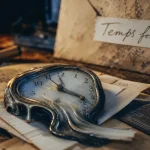 Montres Dali molles : cadran fondant sur bureau