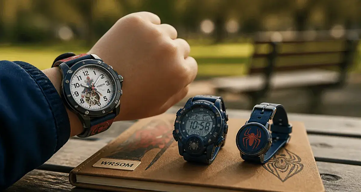 Montres spiderman enfant : montre Spider-Man et cadran analogique