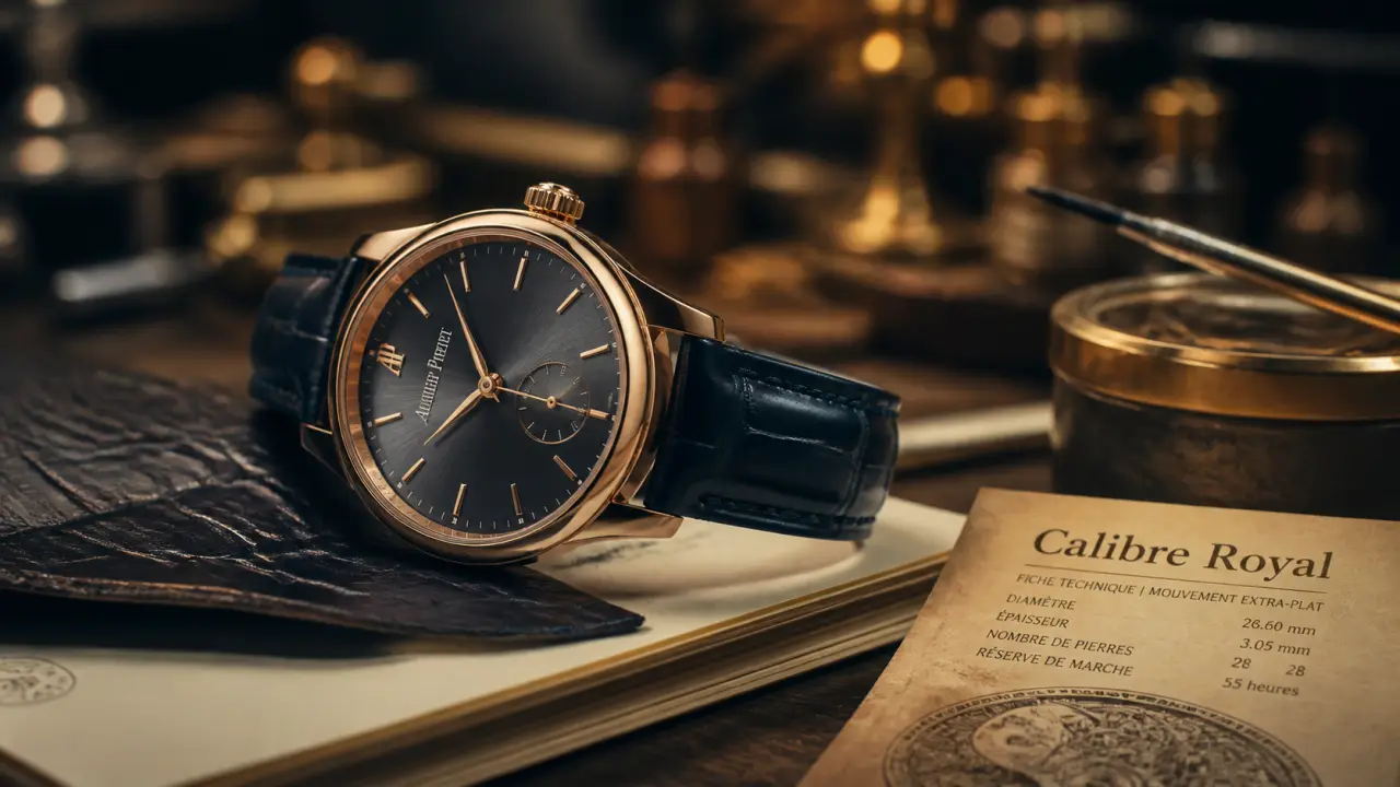 Montres femme Pequignet, montre haut de gamme française, boîtier or rose et cuir