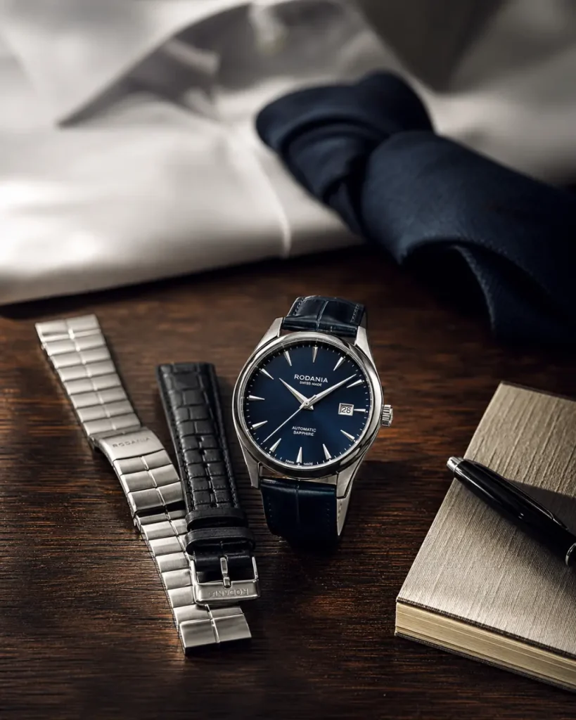 Montres rodania homme : cadran quartz suisse, verre saphir, prix sous 300 €
