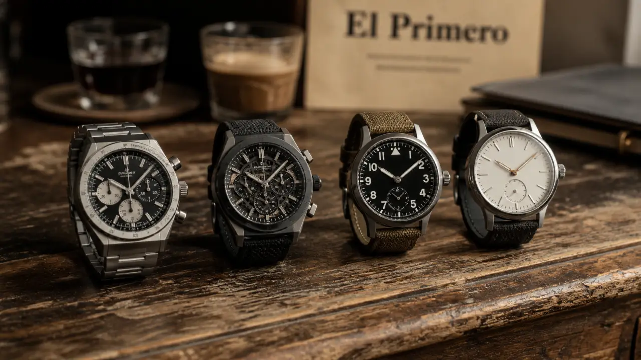 Montres Zenith homme Chronomaster Defy Pilot Elite sur table