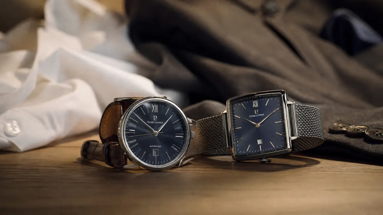 Pierre Lannier montres homme, quartz et automatique, bracelets cuir et milanaise