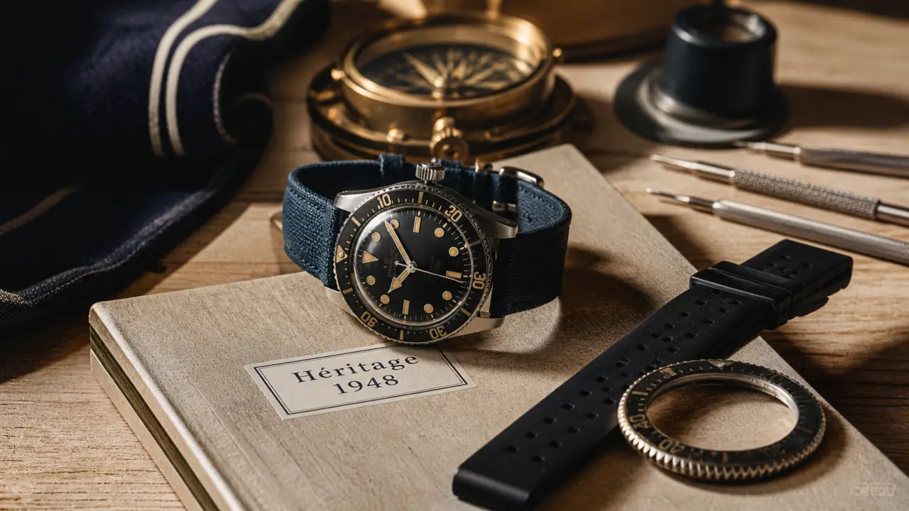 Yema montres homme plongée aviation motorsports, Héritage 1948