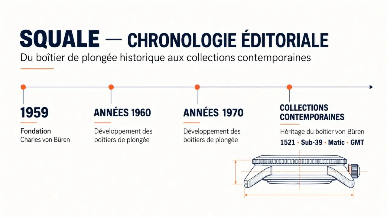 Chronologie de l’histoire de la montre Squale de 1959 aux collections actuelles