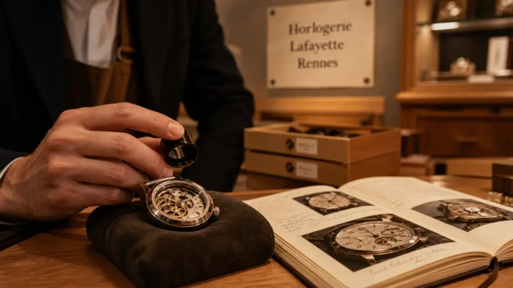 Horlogerie lafayette rennes : montre mécanique en boutique à Rennes