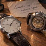 Montre à quartz ou automatique : précision immédiate, rotor visible