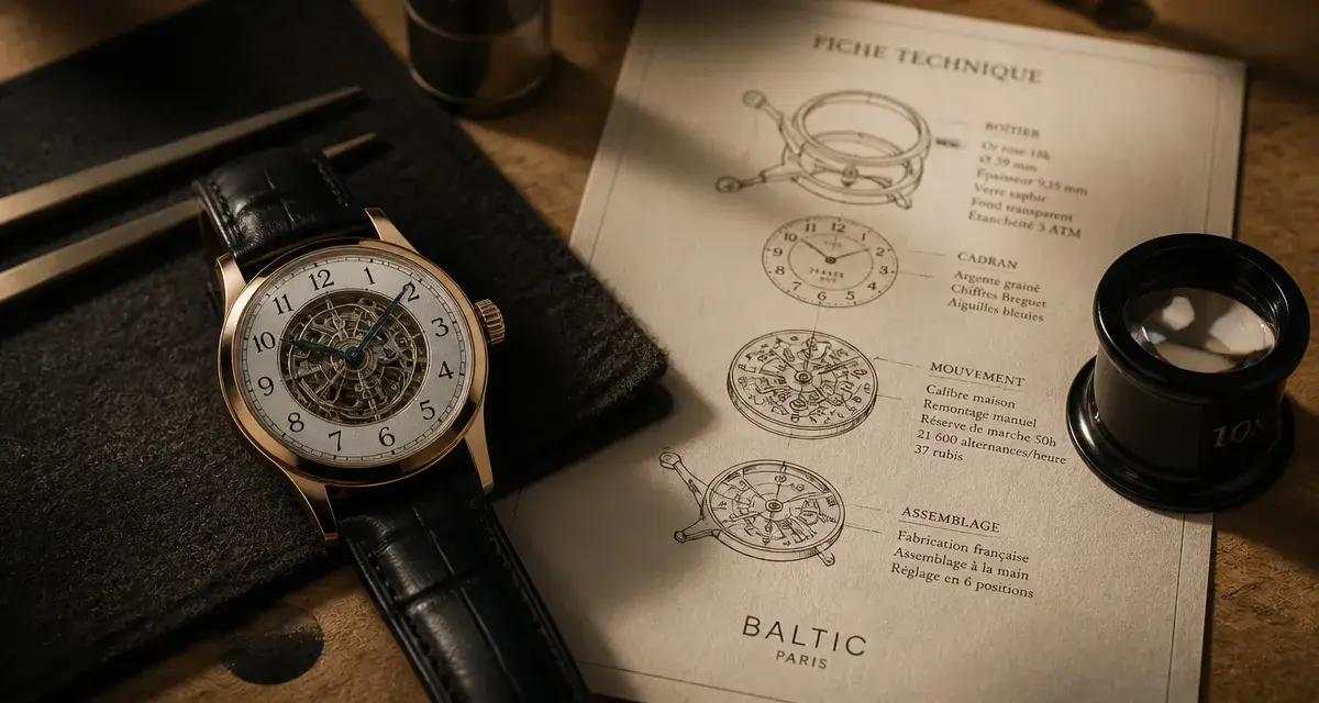 Montre francaise luxe, origine, calibre et budget