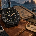 Squale montre vintage plongeuse sur table, 39–44 mm