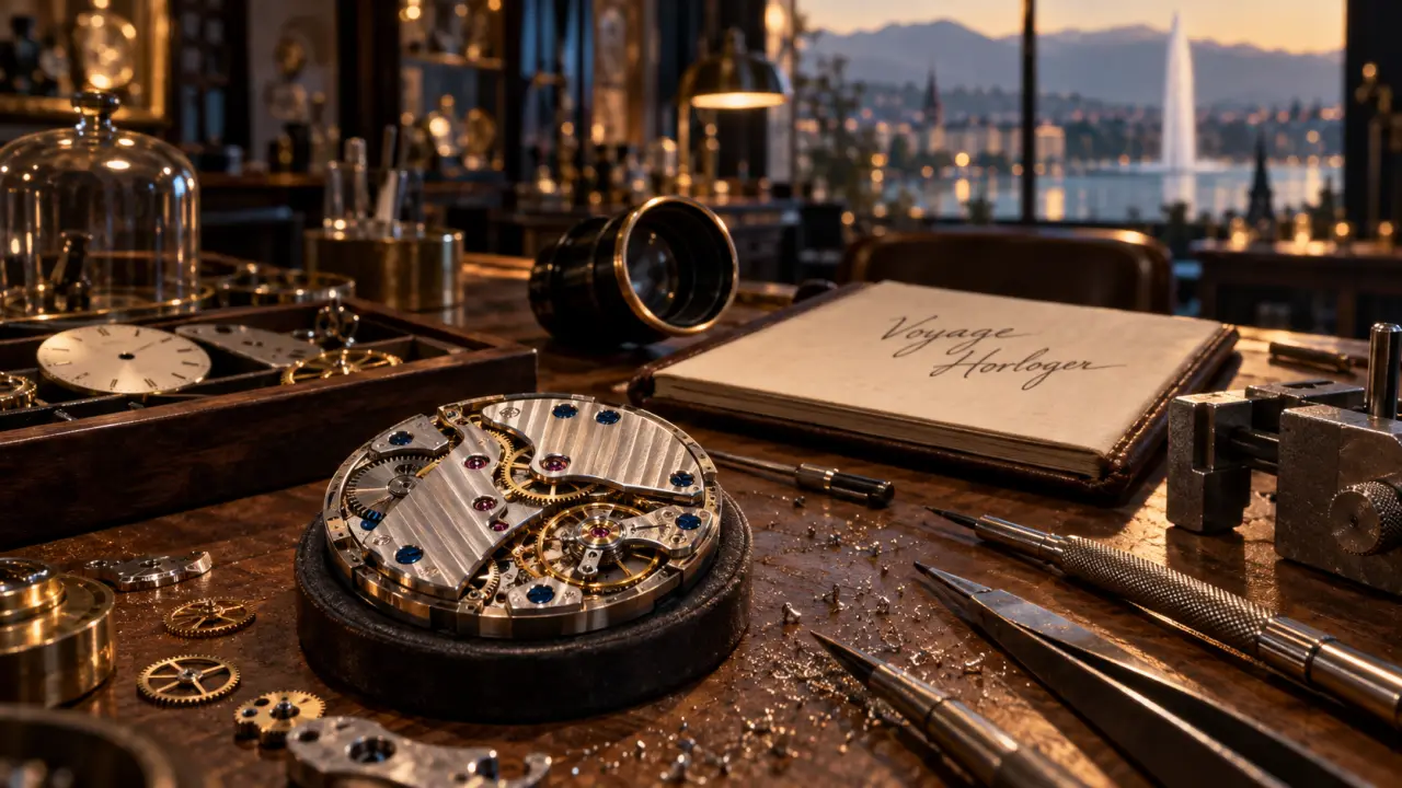 Voyage horlogerie suisse : atelier horloger suisse, mouvement mécanique